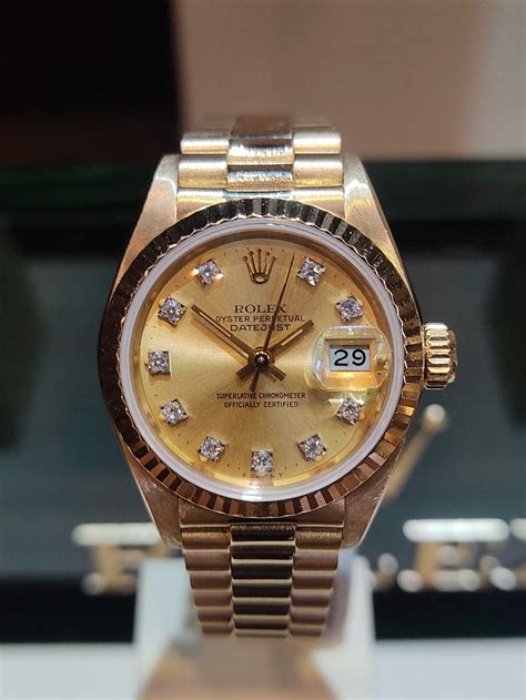 price ladies gold rolex|Rolex datejust 26mm ladies price.